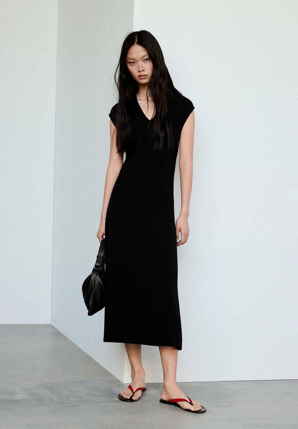 Mango ADULT - Jumper dress - black