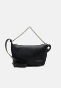 Calvin Klein Jeans SCULPTED ROUND CHAIN - Cross body bag - black
