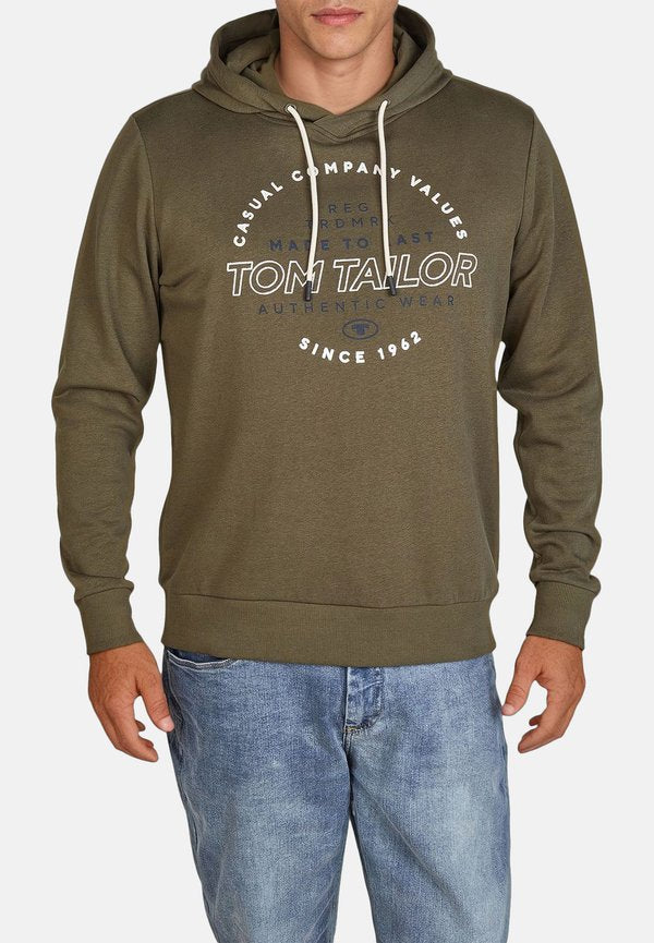 TOM TAILOR TTHOODIE - Hoodie - grape leaf green