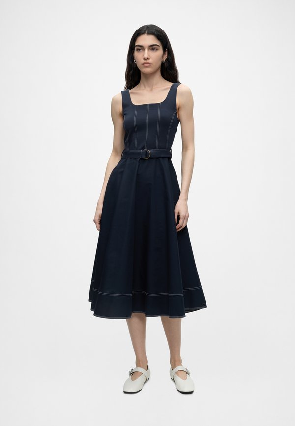 Tommy Hilfiger CONTRAST STITCH DRESS - Day dress - dark night navy