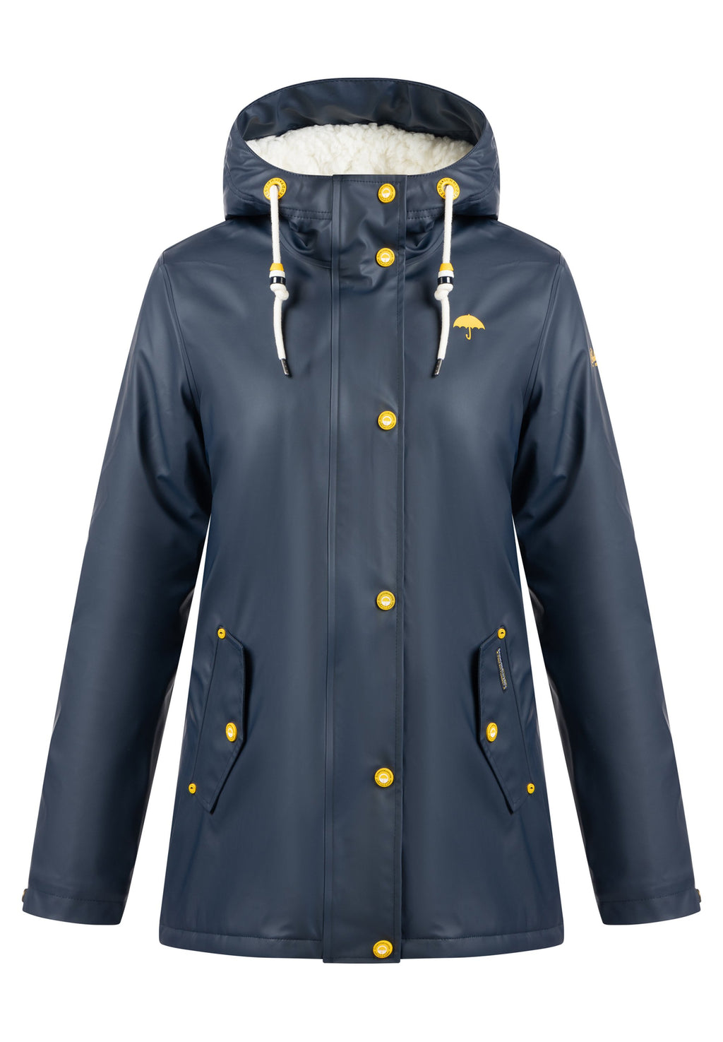 Schmuddelwedda SCHMUDDELWEDDA REGENJACKE MIT WEBPELZFUTTER IN TEDDYOPTIK KILATA