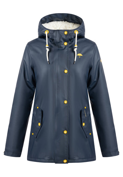 Schmuddelwedda SCHMUDDELWEDDA REGENJACKE MIT WEBPELZFUTTER IN TEDDYOPTIK KILATA