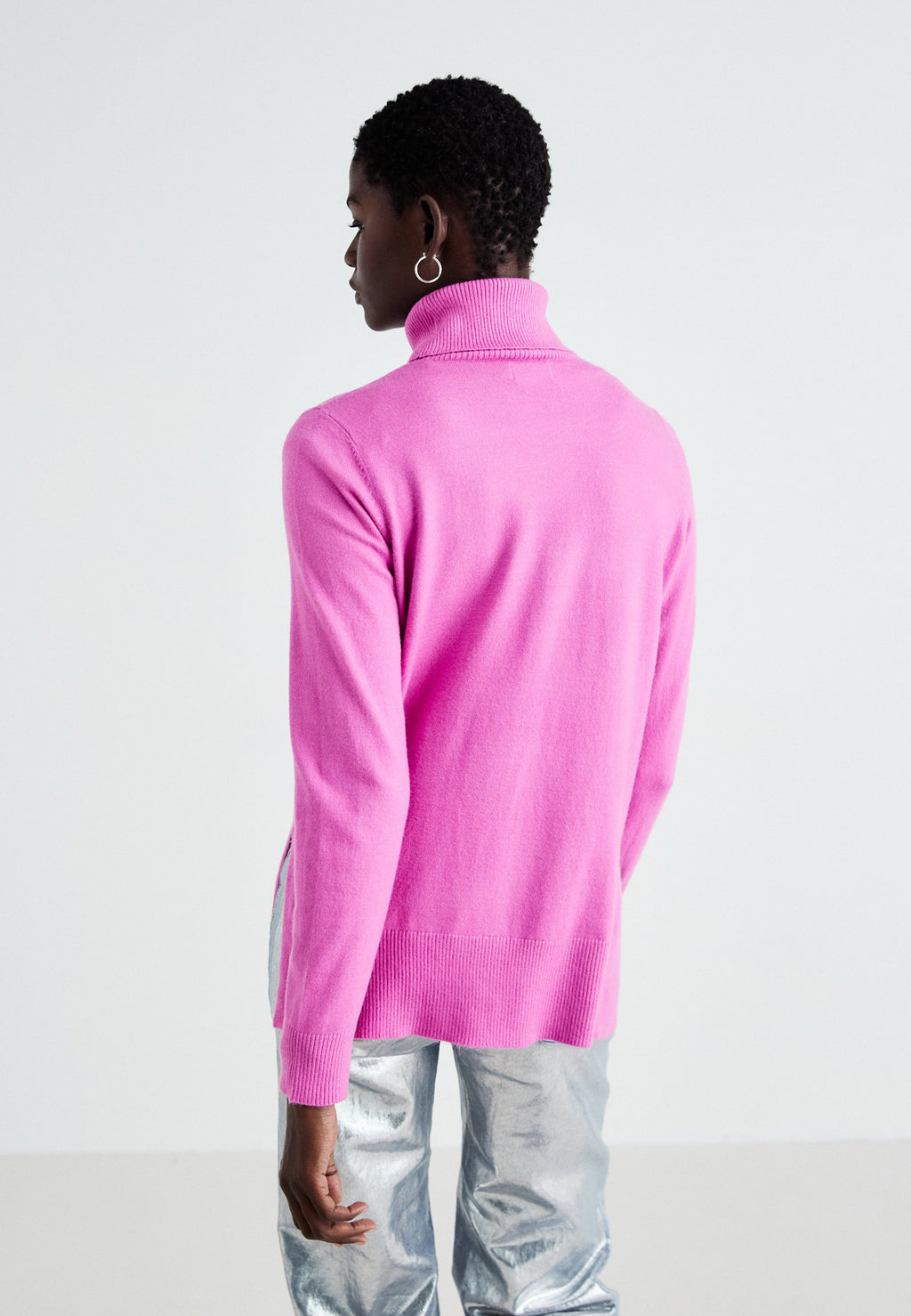 ONLY ONLIBI LONG SLIT ROLLNECK