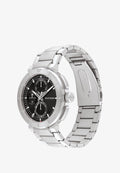 Tommy Hilfiger LORENZO - Chronograph watch - silver-coloured/black