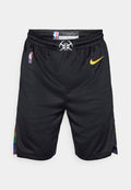 Nike Performance DENVER NUGGETS MNK DF SWGMN SHORT CITY EDITION 25 - Sports shorts - black/amarillo
