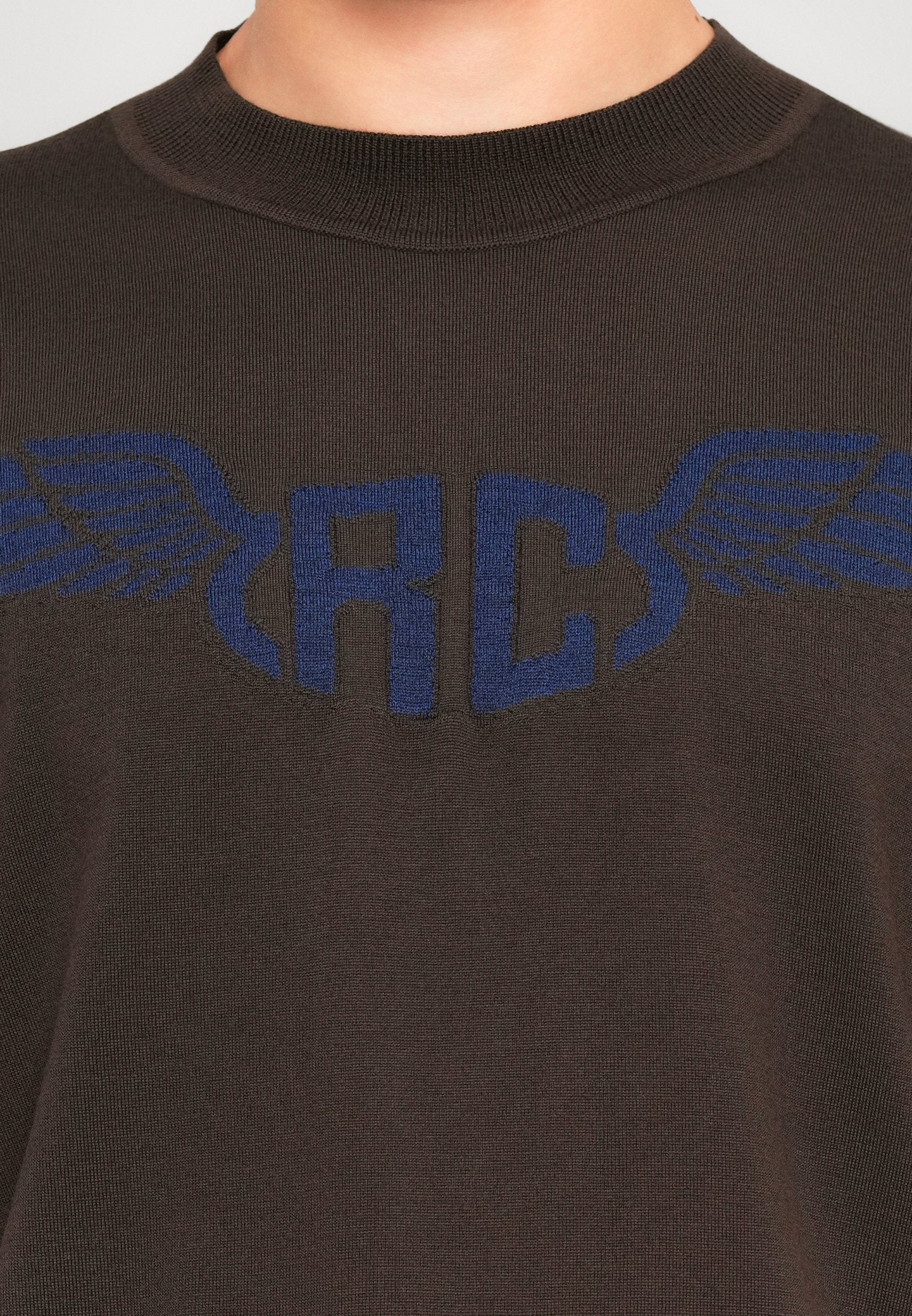 Roberto Cavalli LOGO KNIT CREWNECK SWEATER