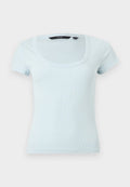Vero Moda VMCHLOE CS SHORT U-NECK NOOS - Basic T-shirt - ice water