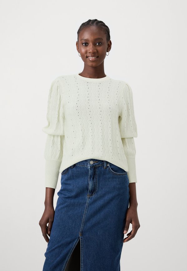 ONLY ONLKATIA STRUC PUFF ONECK - Jumper - whitecap gray