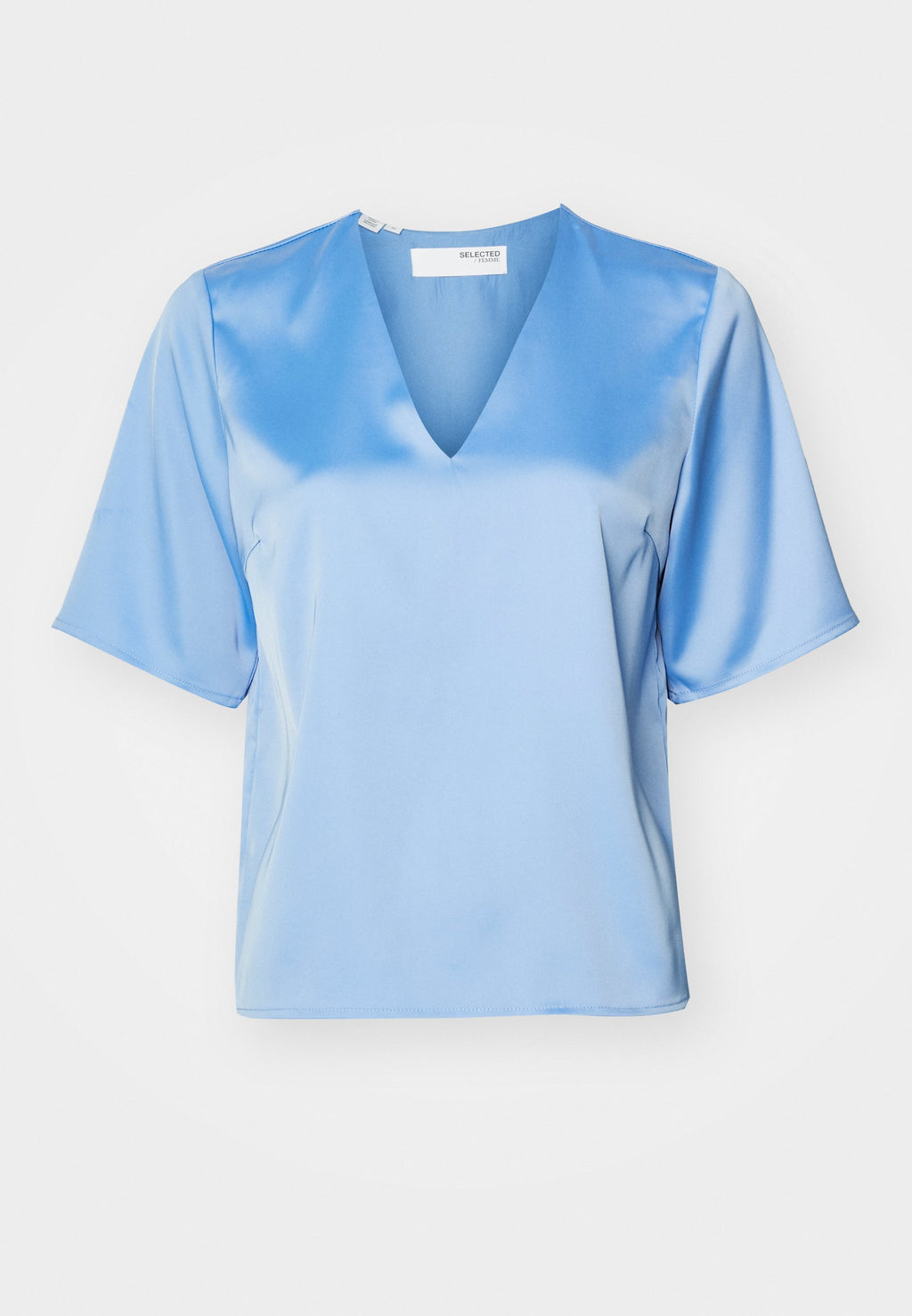 Selected V-neck short sleeved