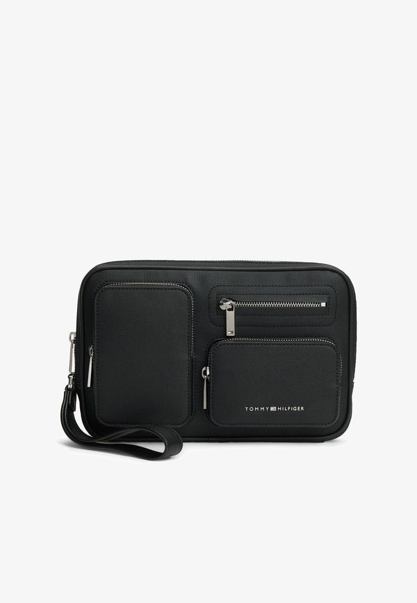 Tommy Hilfiger MODERN BUSINESS POUCH UNISEX - Clutch - black