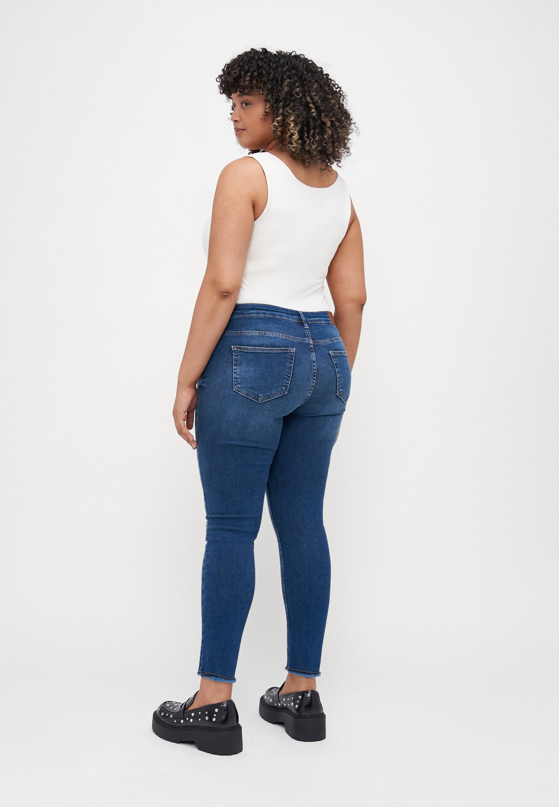 Skinny fit CARWILLY Mid waist Ankle length Media 4