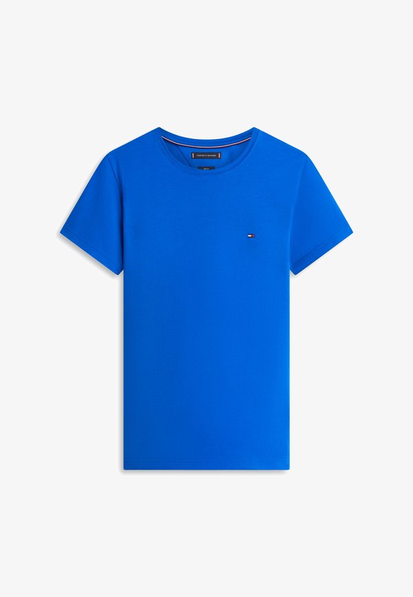 Tommy Hilfiger STRETCH SLIM FIT TEE - Basic T-shirt - regal blue