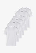 Jack & Jones 6 PACK - Basic T-shirt - 6x white (12284978)