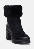 Lauren Ralph Lauren CORALINE SHEARLING-TRIM SUEDE BOOTIE