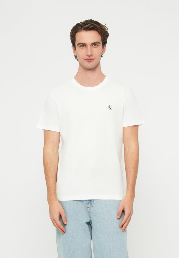 Calvin Klein Jeans MONOLOGO 3 PACK - Basic T-shirt - night sky/bright white/grey heather