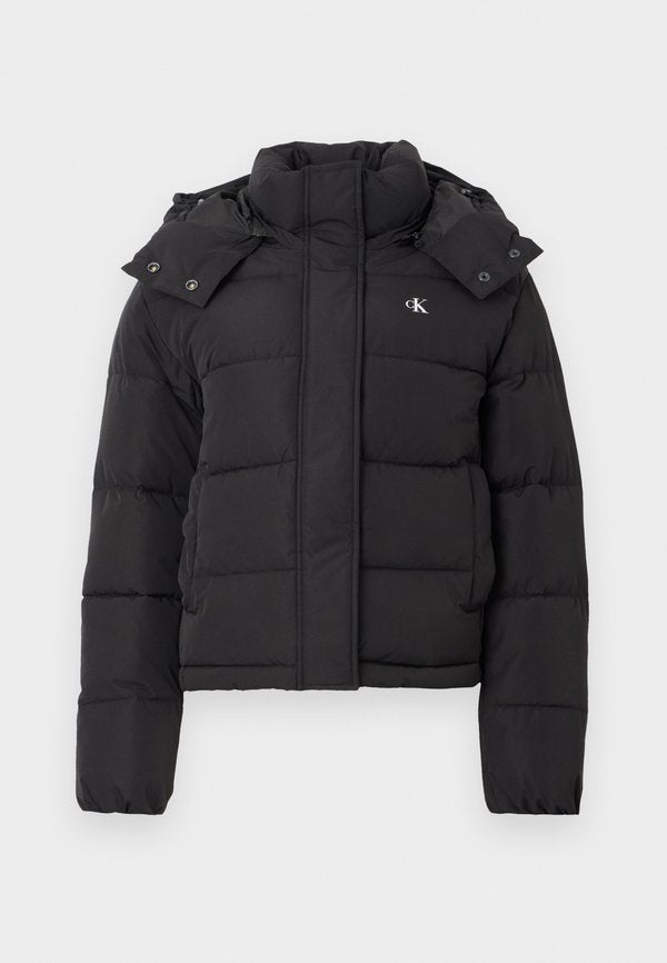 Calvin Klein Jeans MONOLOGO PUFFER - Winter jacket - black