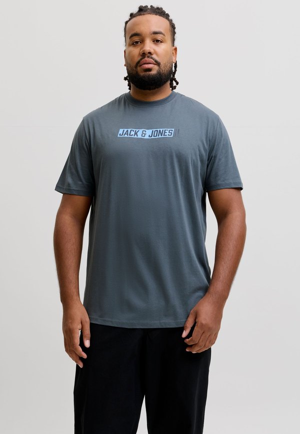 Jack & Jones T-SHIRT PLUS SIZE T-SHIRT - Print T-shirt - turbulence