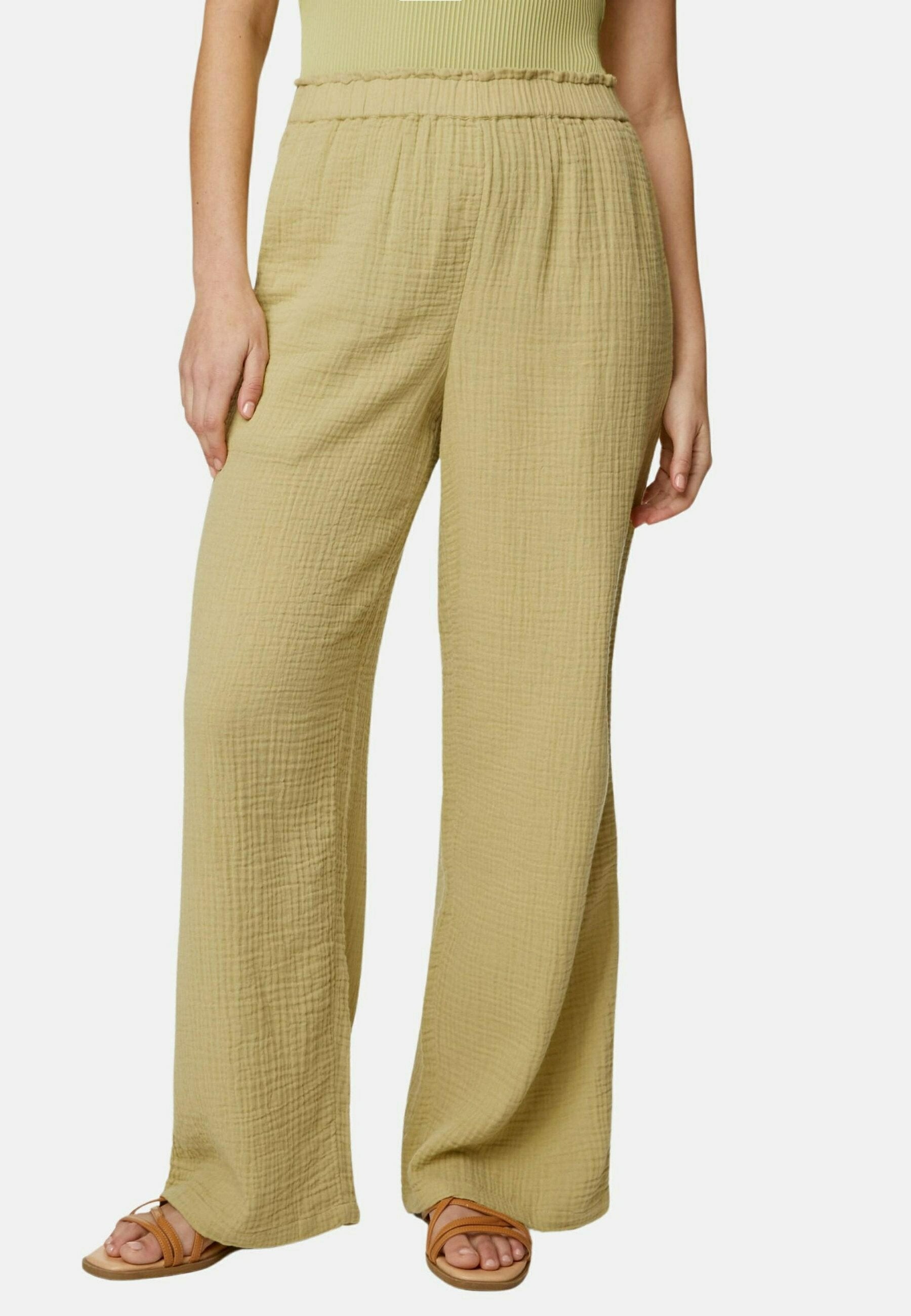 Marks & Spencer PURE COTTON ELASTICATED WAIST RELAXED TROUSERS