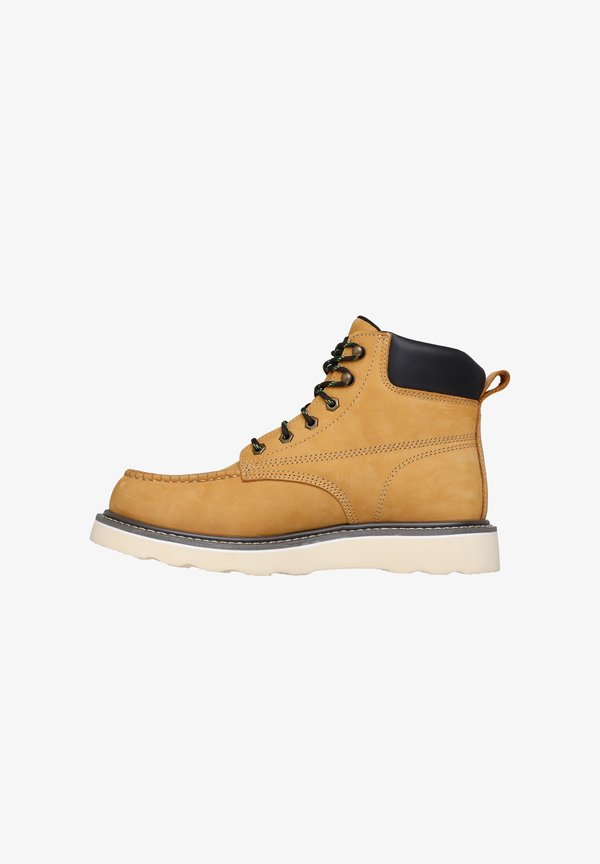 Skechers KADMIEL - Lace-up ankle boots - marron