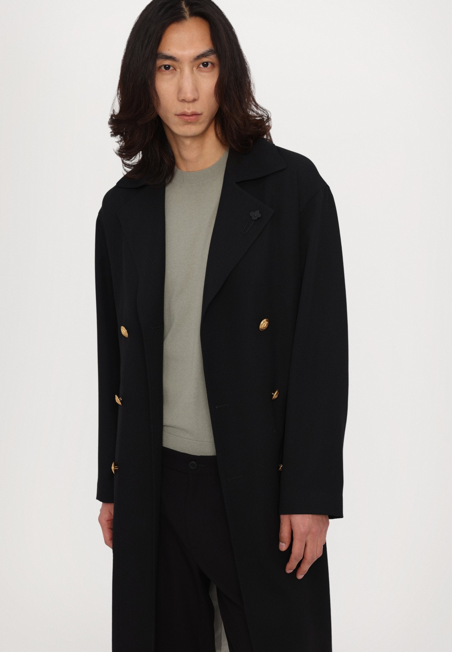 Essential Collective TAPERED PLEATED TROUSERS