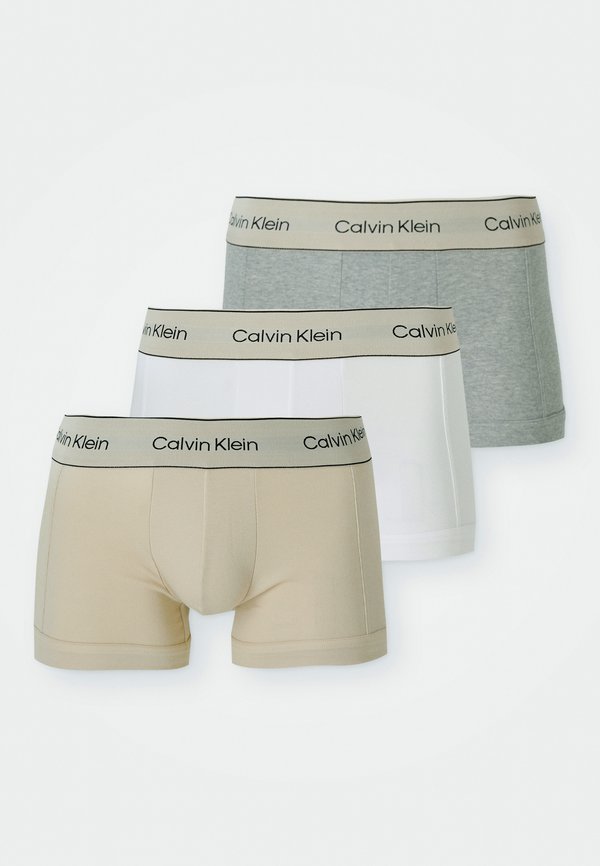 Calvin Klein Underwear TRUNK 3 PACK HERITAGE COTTON
 - Trunks - oyster gray/grey heather/white