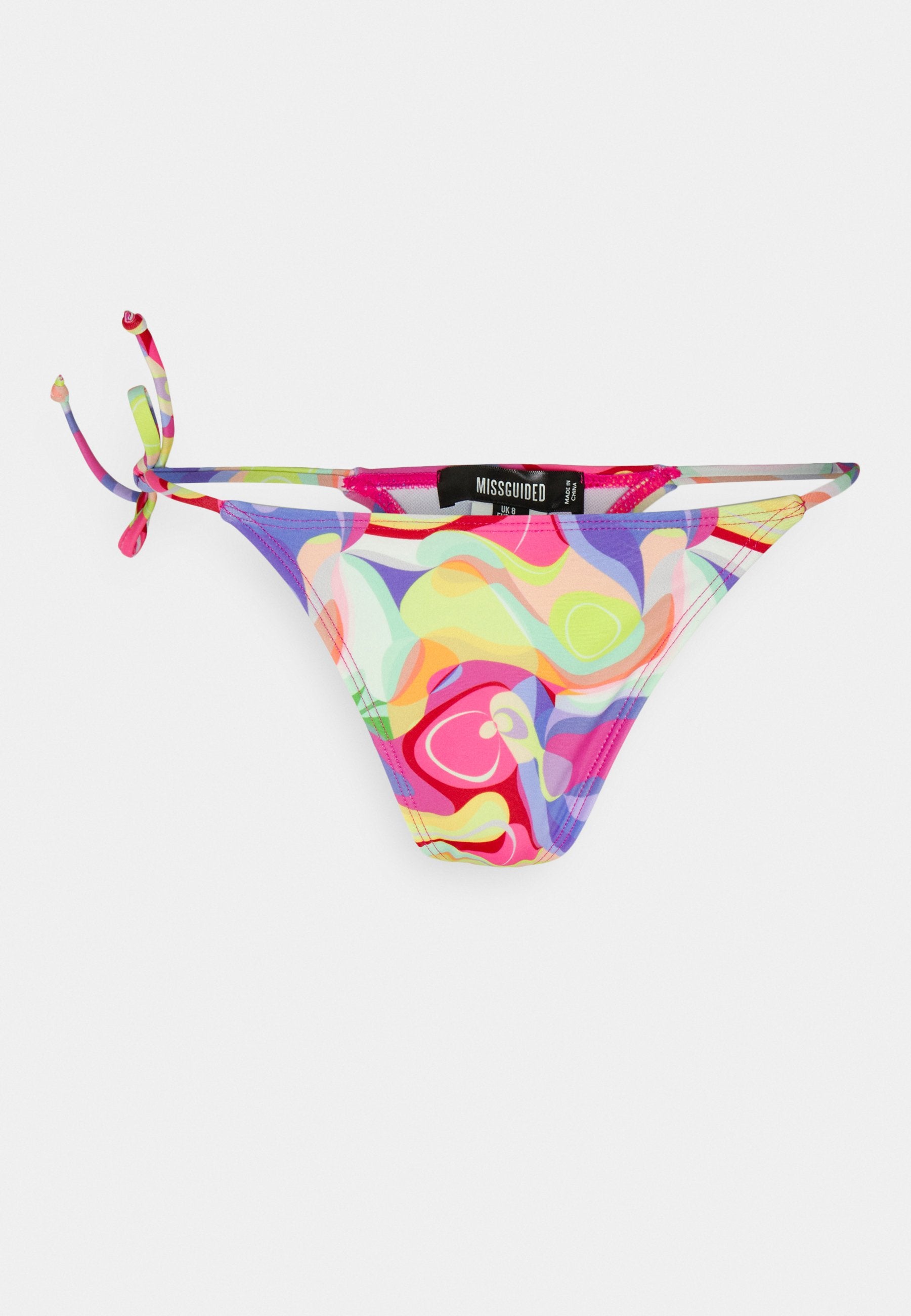 Missguided GIRAFFE PRINT TRIANGLE AND ITSY BITSY BOTTOM SET