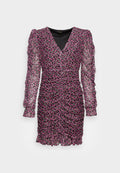 Colourful Rebel STACEY SMALL FLOWER GATHERED MINI DRESS