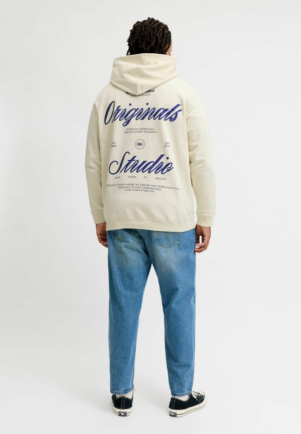 Jack & Jones SWEATSHIRT PLUS SIZE SWEATSHIRT - Hoodie - antique white