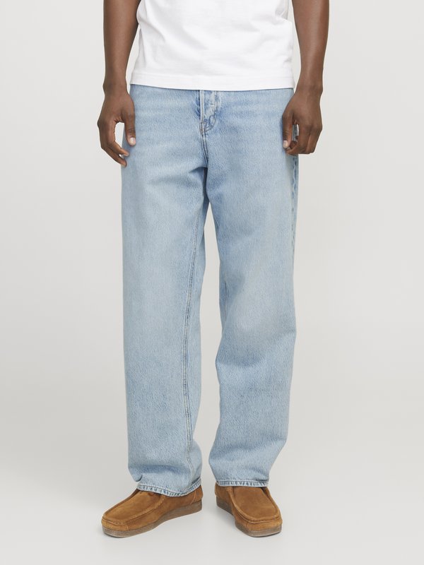 Jack & Jones Alex High Waist - Baggy Jeans - blue denim