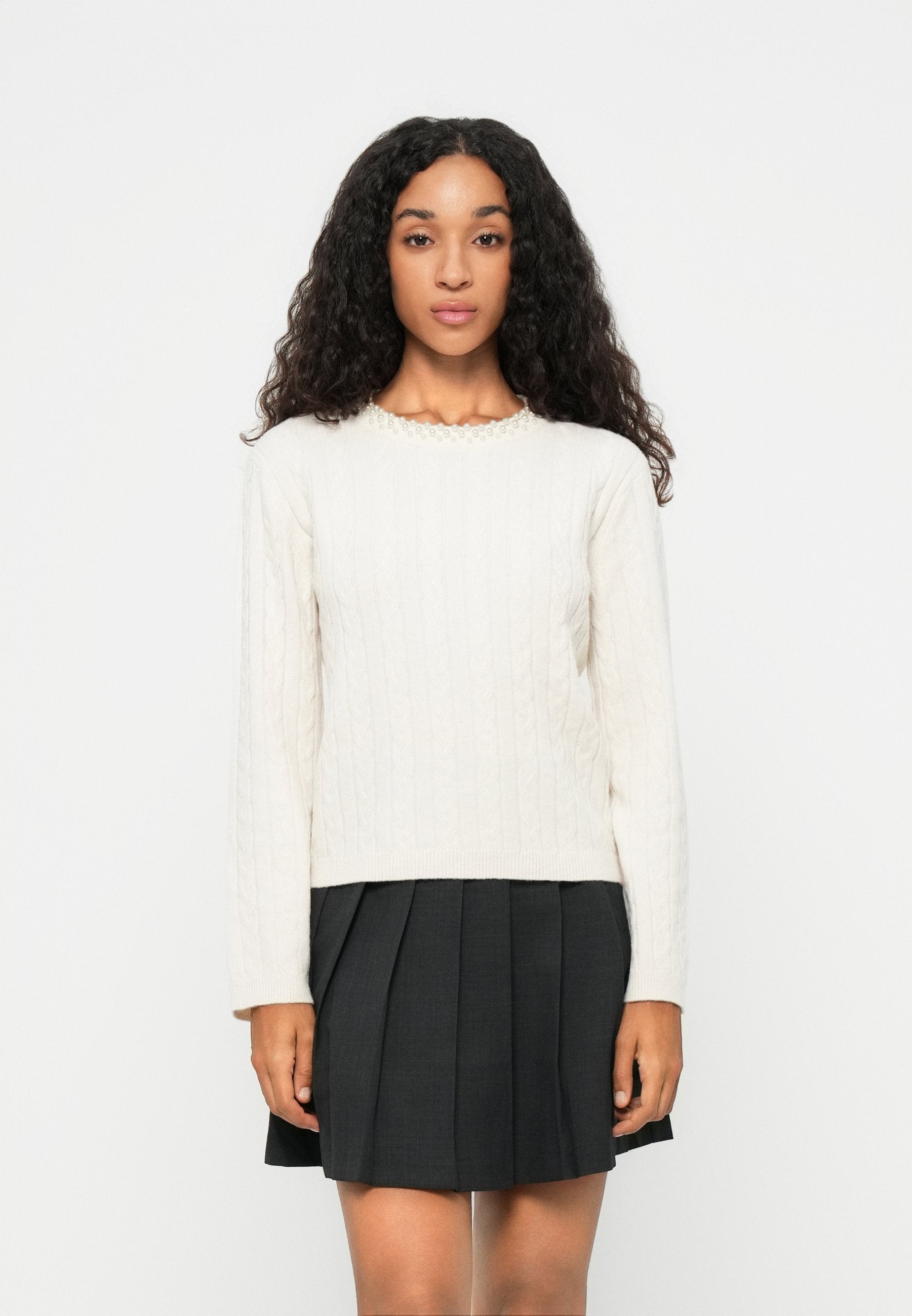 Vero Moda VMLUNA CABLE PEARL PULLOVER