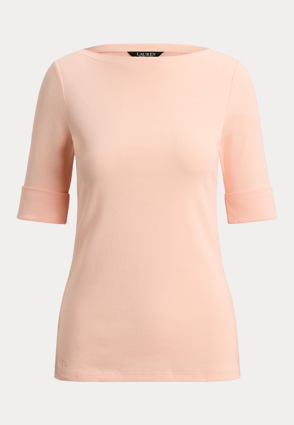 Lauren Ralph Lauren Petite STRETCH COTTON BOATNECK TEE