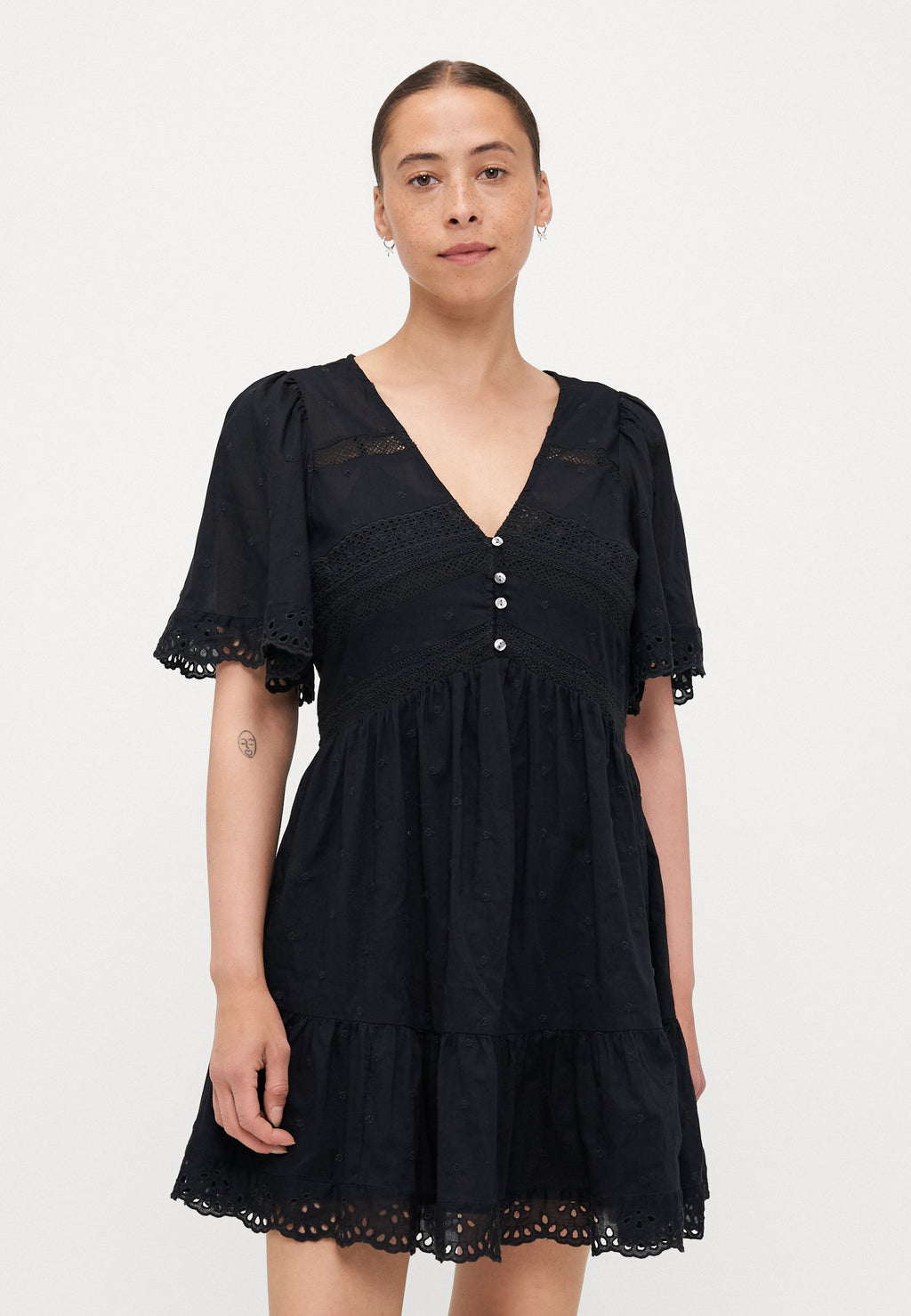 GAP Petite FLUTTER MINI DRESS