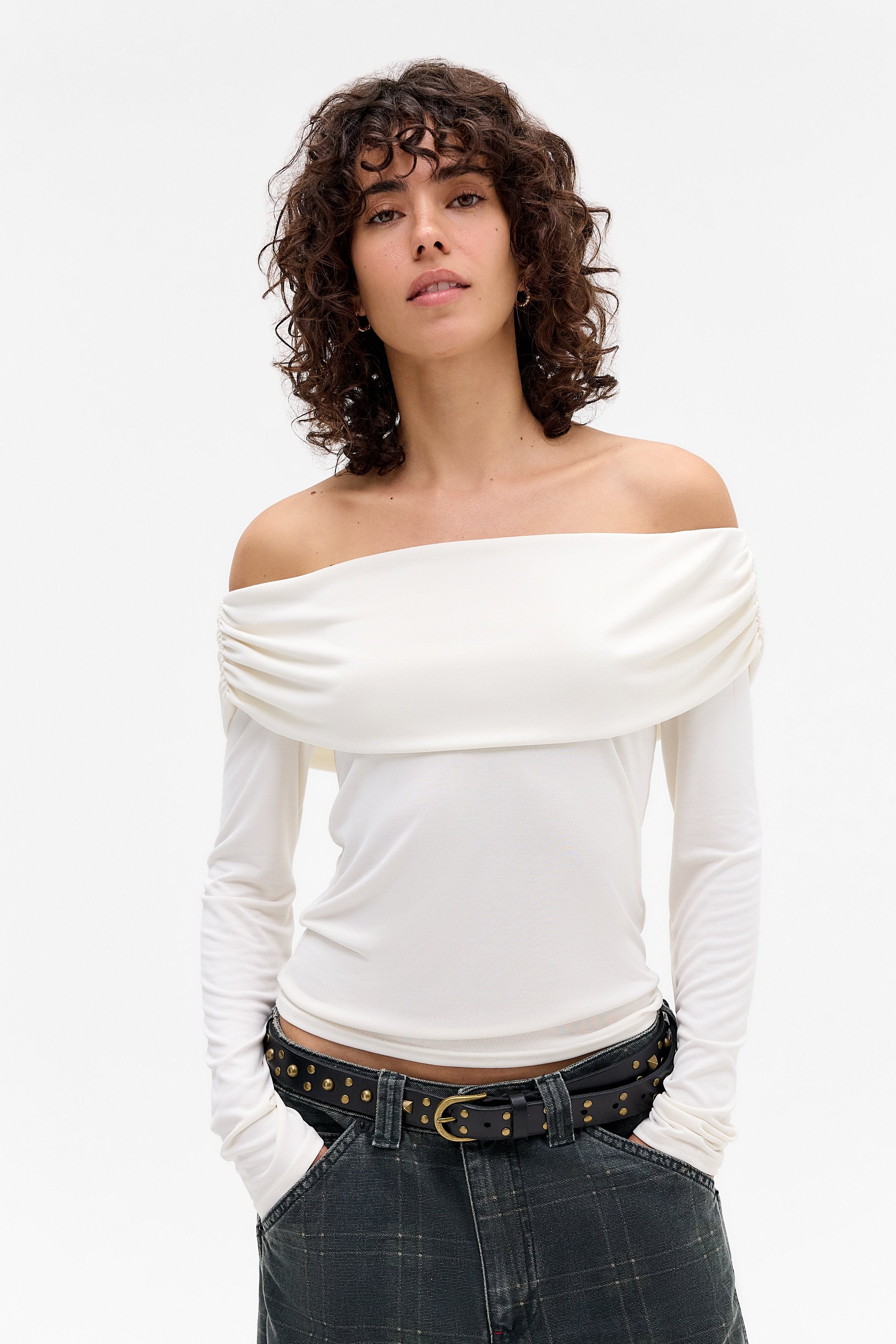 BDG Urban Outfitters ULTIMATE BARDOT LONG SLEEVE