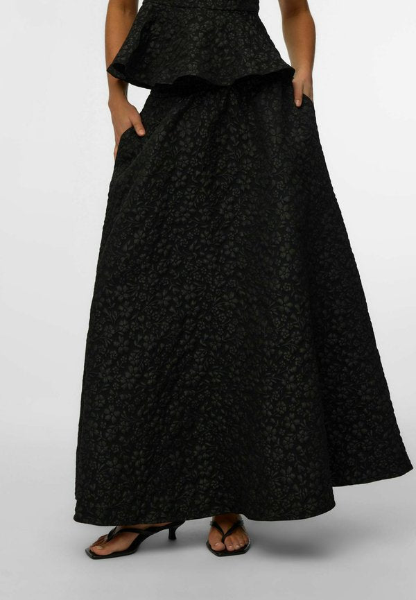 Vero Moda VMFIONA Long - Maxi skirt - black