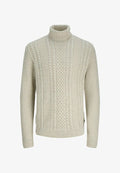 Jack & Jones Turtleneck Plain Turtleneck - Jumper - white melange