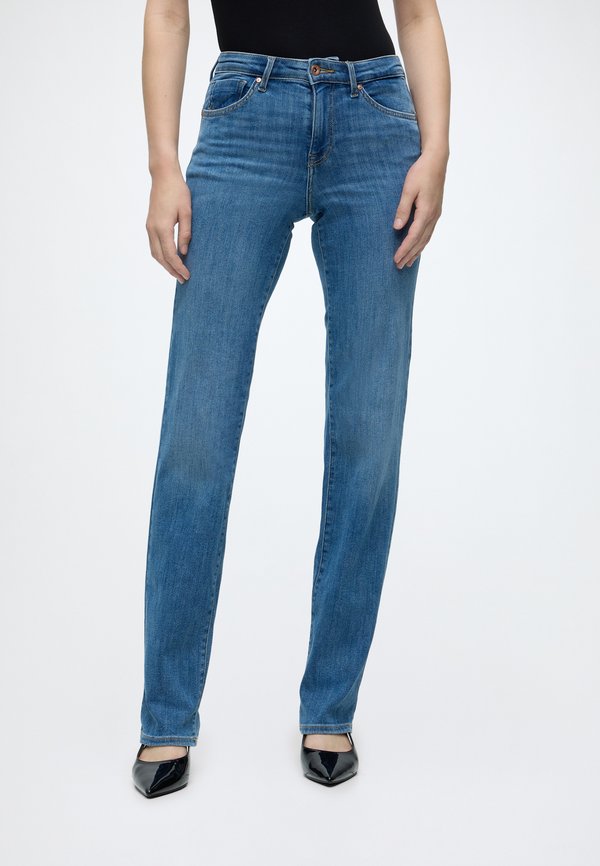 ONLY ONLPOWER PUSH UP SLIM STRAIGHT - Slim fit jeans - medium blue