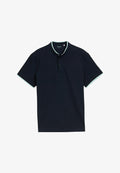 TOM TAILOR MIT STEHKRAGEN - Basic T-shirt - sky captain blue