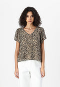 VILA VIMICADA V NECK LEO