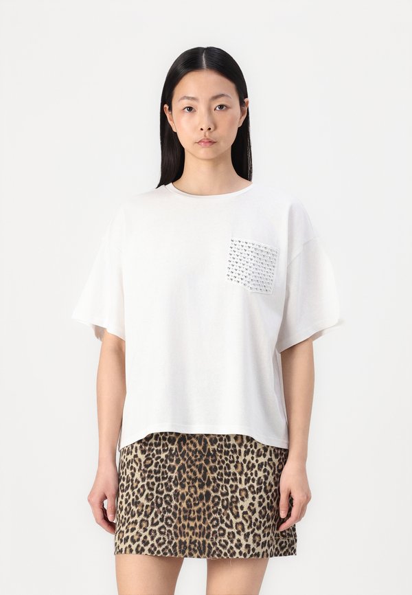 ONLY ONLTERZA O NECK  - Print T-shirt - bright white