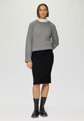 s.Oliver WEICHER  - Pencil skirt - schwarz