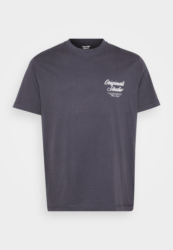 Jack & Jones JORNORREBRO TYPO TEE SS CN SN PLS - Print T-shirt - asphalt