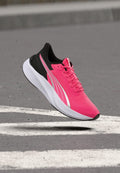 Puma POUNCE LITE - Road running shoes - pure pink/black/white