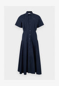 Tommy Hilfiger POPLIN FLARE MIDI SHRT DRESS - Shirt dress - dark night navy