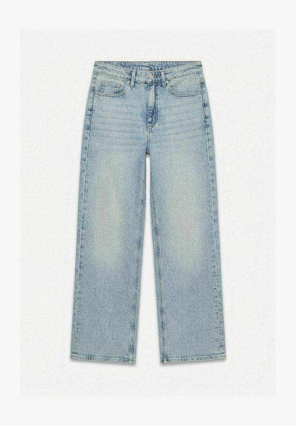 Vero Moda WIDE-FIT JEANS VMTESSA HIGH RISE WIDE LEG FIT JEANS - Loose Jeans - light blue