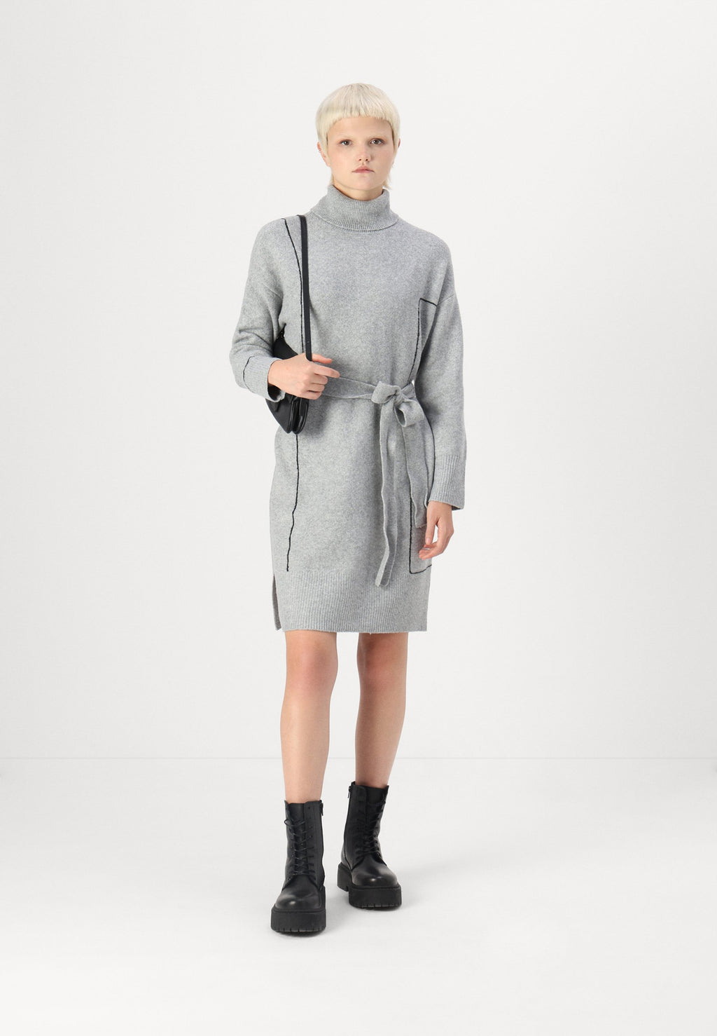 VILA VIHUGO ROLL NECK DRESS/