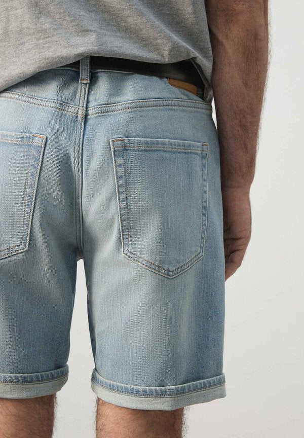 Mango ADULT - Denim shorts - light blue