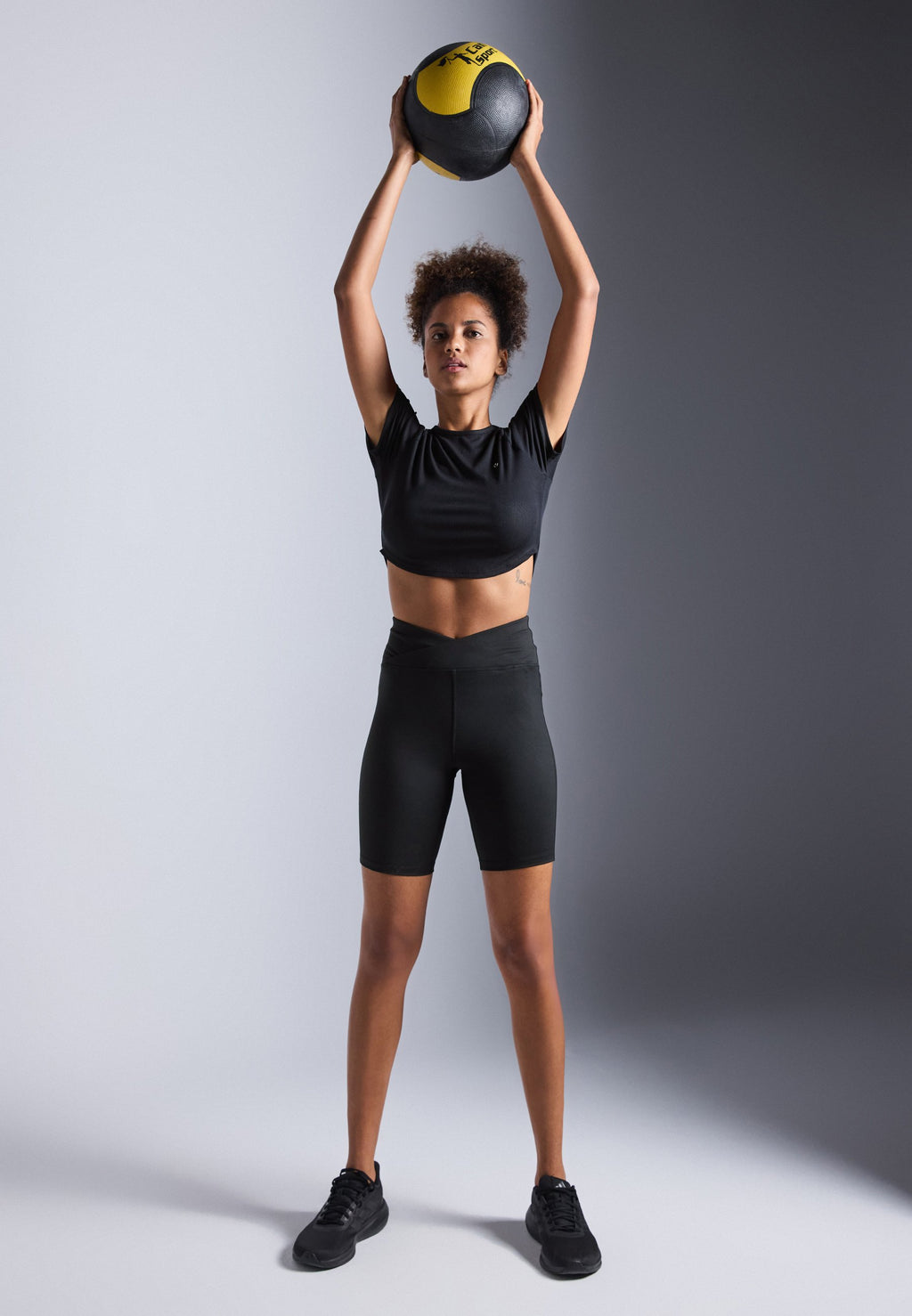 Even&Odd active ESSENTIAL CROPPED FINE RIB T SHIRT