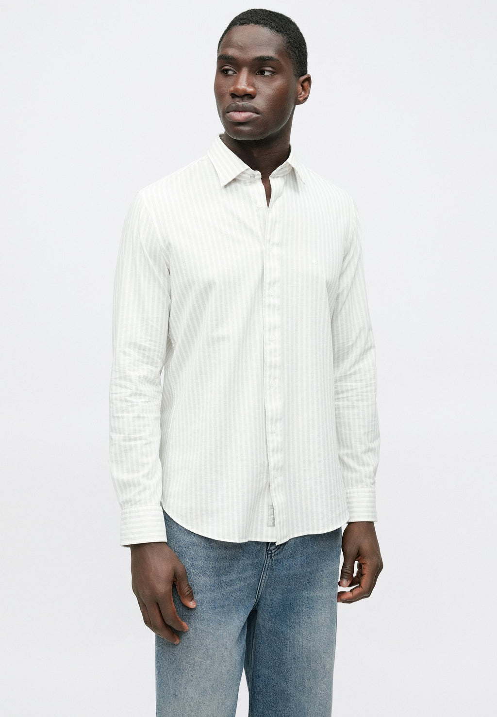 Michael Kors PERFORM STRIPE SLIM SHIRT