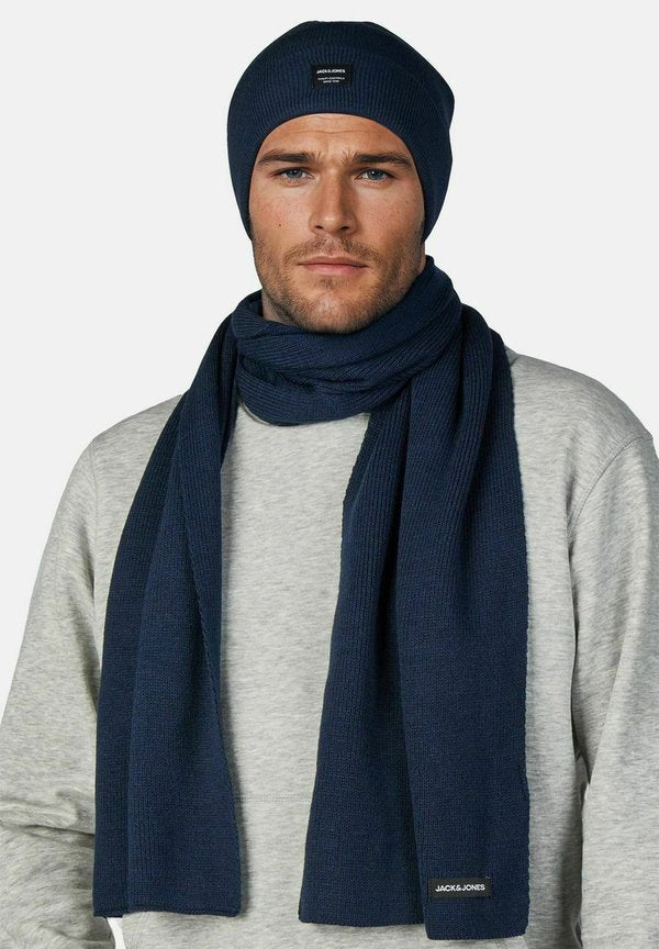 Jack & Jones BOCHUM 2 IN 1 AND SET - Scarf - navy blazer pack