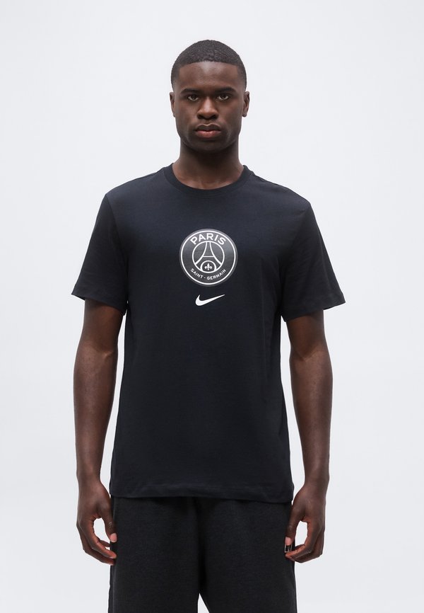 Nike Performance PARIS SAINT-GERMAIN CREST TEE - Club wear - black